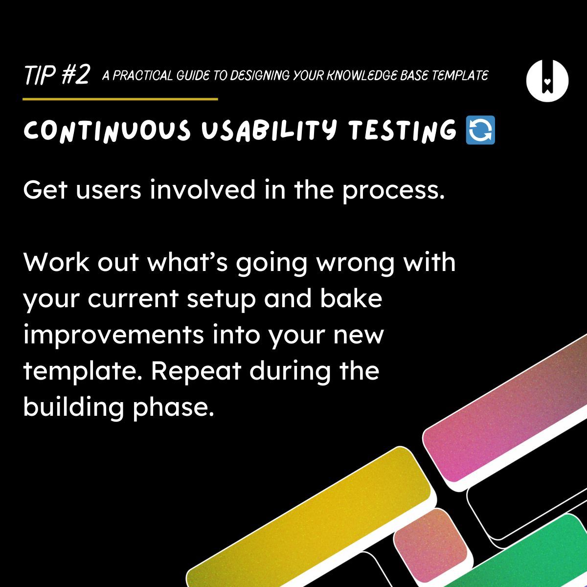 HelpDocs's tweet image. Fancy a Knowledge Base template refresh? Check out our top tips for building one from scratch 🚧 
Check out the full guide over here 👉 buff.ly/3Ujr1kB