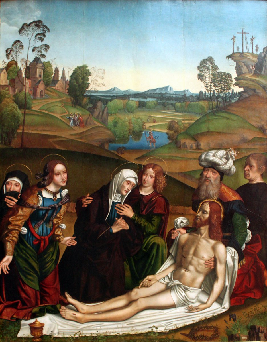 Domenico Panetti Lamentation of Christ with a Founder c.1505