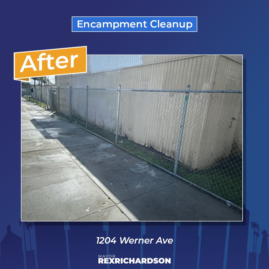 We’re continuing our work across Long Beach to keep our sidewalks clean, safe, and accessible while connecting people experiencing homelessness to services. Check out this before and after of our @lbpublicworks teams cleaning streets in Central Long Beach!