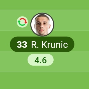 Krunic ne yaptın kardeşim rakip formasıyla mı oynadın. Kendi kalene üç gol atsan 5.0 puan alırsın.