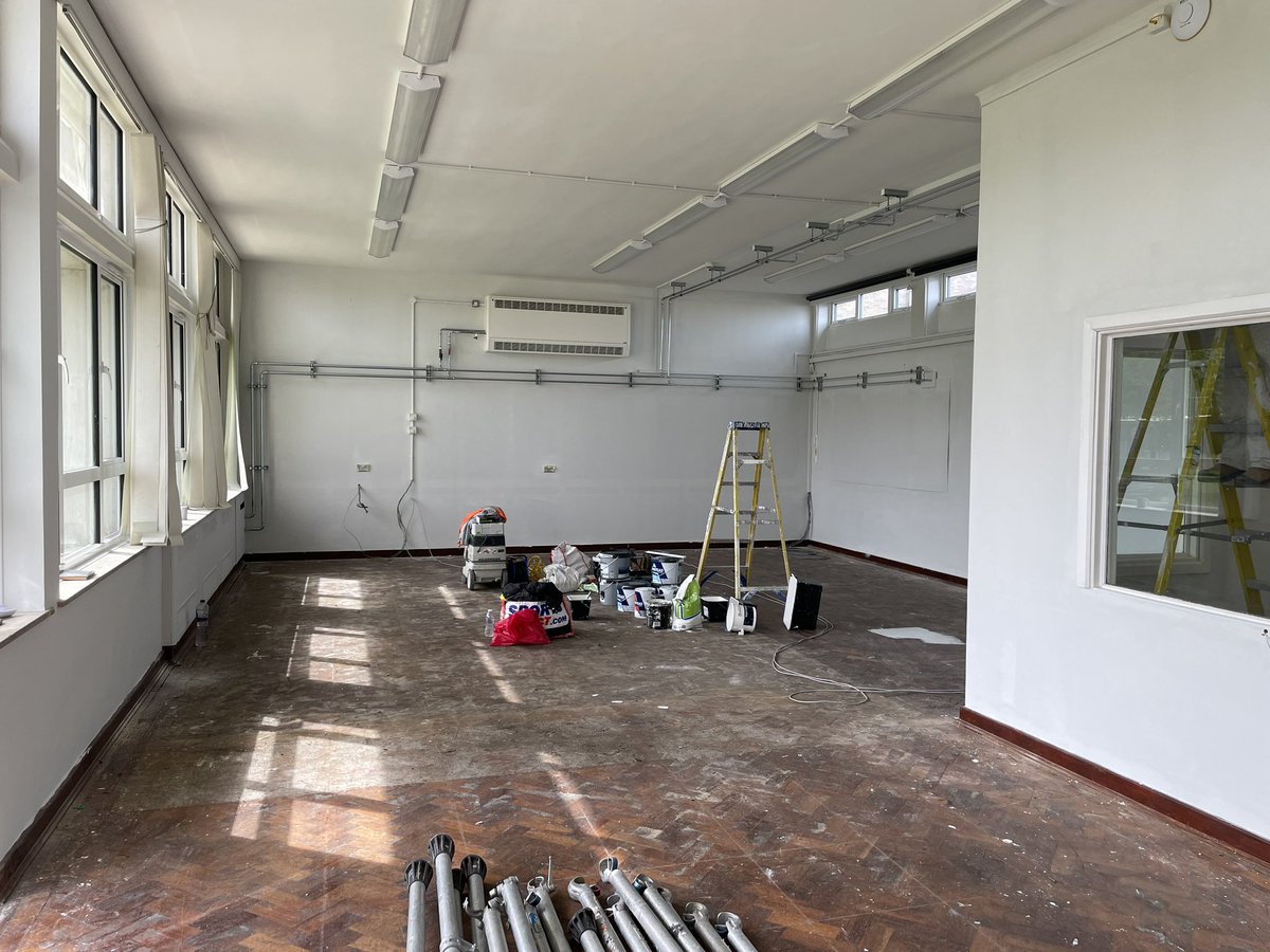 School transformation phase 1 taking shape! New media Suites and classrooms being installed.