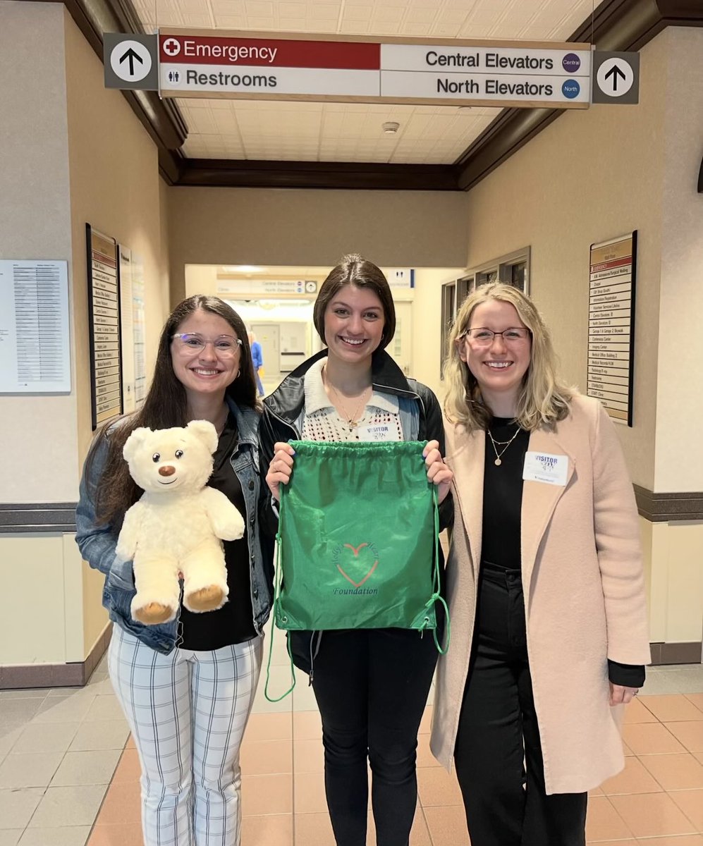 Maddie Berkle ’24 (B.M.T.) and Grace Vestermark ’24 (B.M.T.) recently visited Winchester Medical Center to set up a partnership with Holly's Heart Foundation heartbeat bears to expand their legacy creation services at WMC! #WorldMusicTherapyWeek