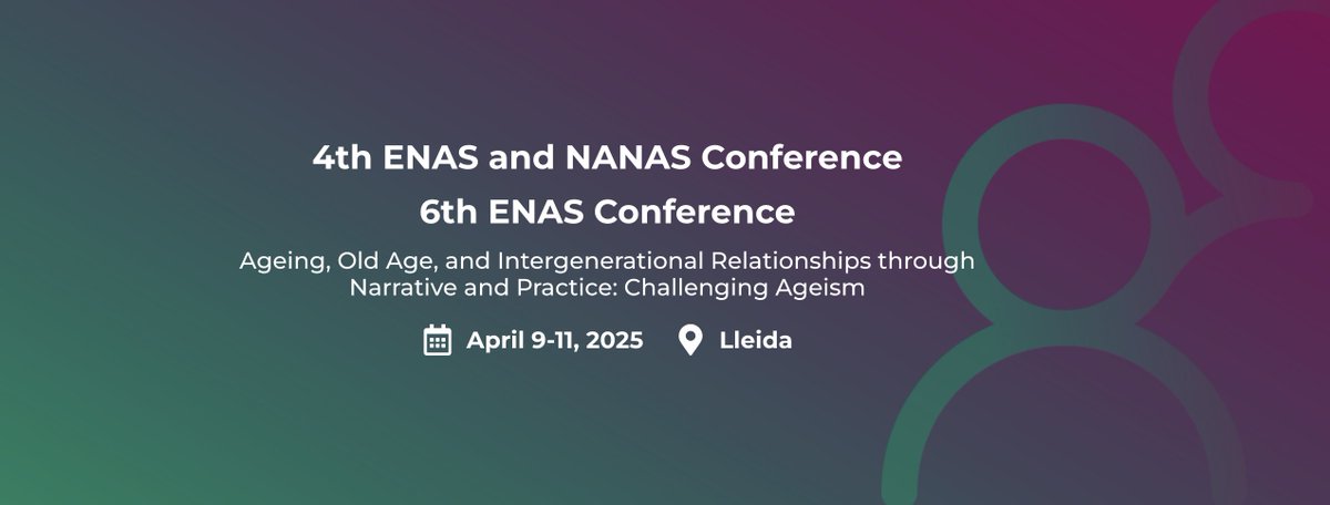 📢Call for Papers! Joint @ENAS_AgeStudies & @NANetworkAgingS conference in Lleida, Spain coming up April 9-11, 2025. CFP and more info available at: enasnanaslleida2025.com