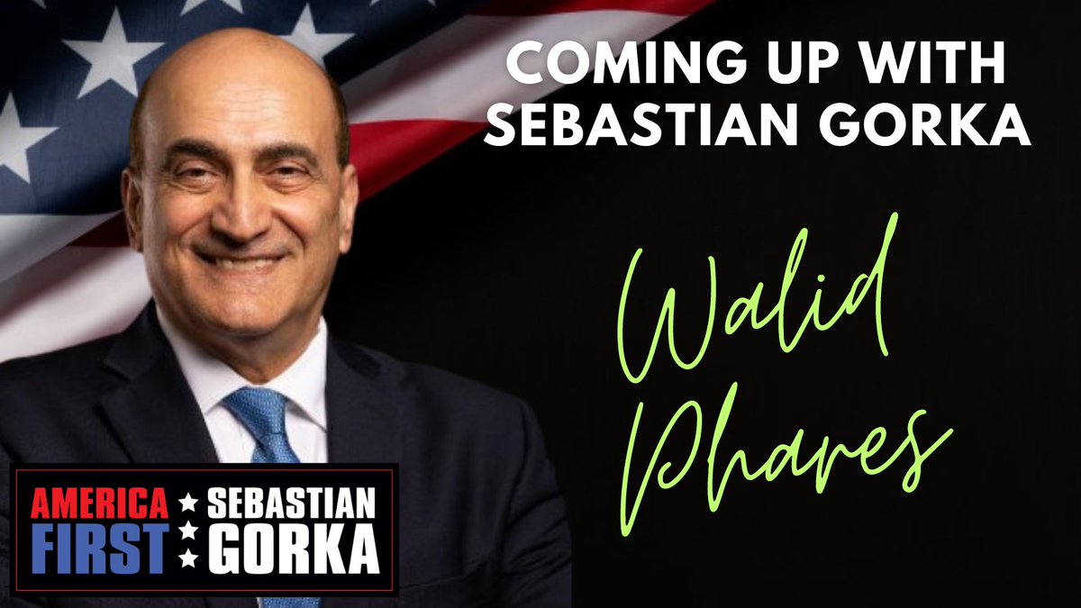 .@WalidPhares joins me NEXT on #AMERICAFirst WATCH NOW | SalemNewsChannel.com