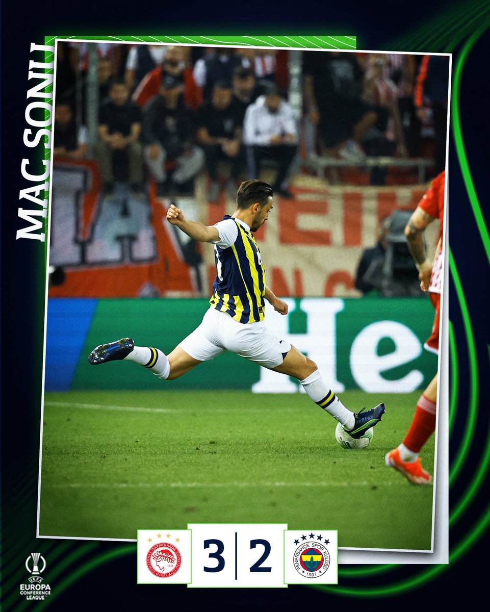 Maç sonucu: Olympiakos 3-2 Fenerbahçe 💛💙🇹🇷