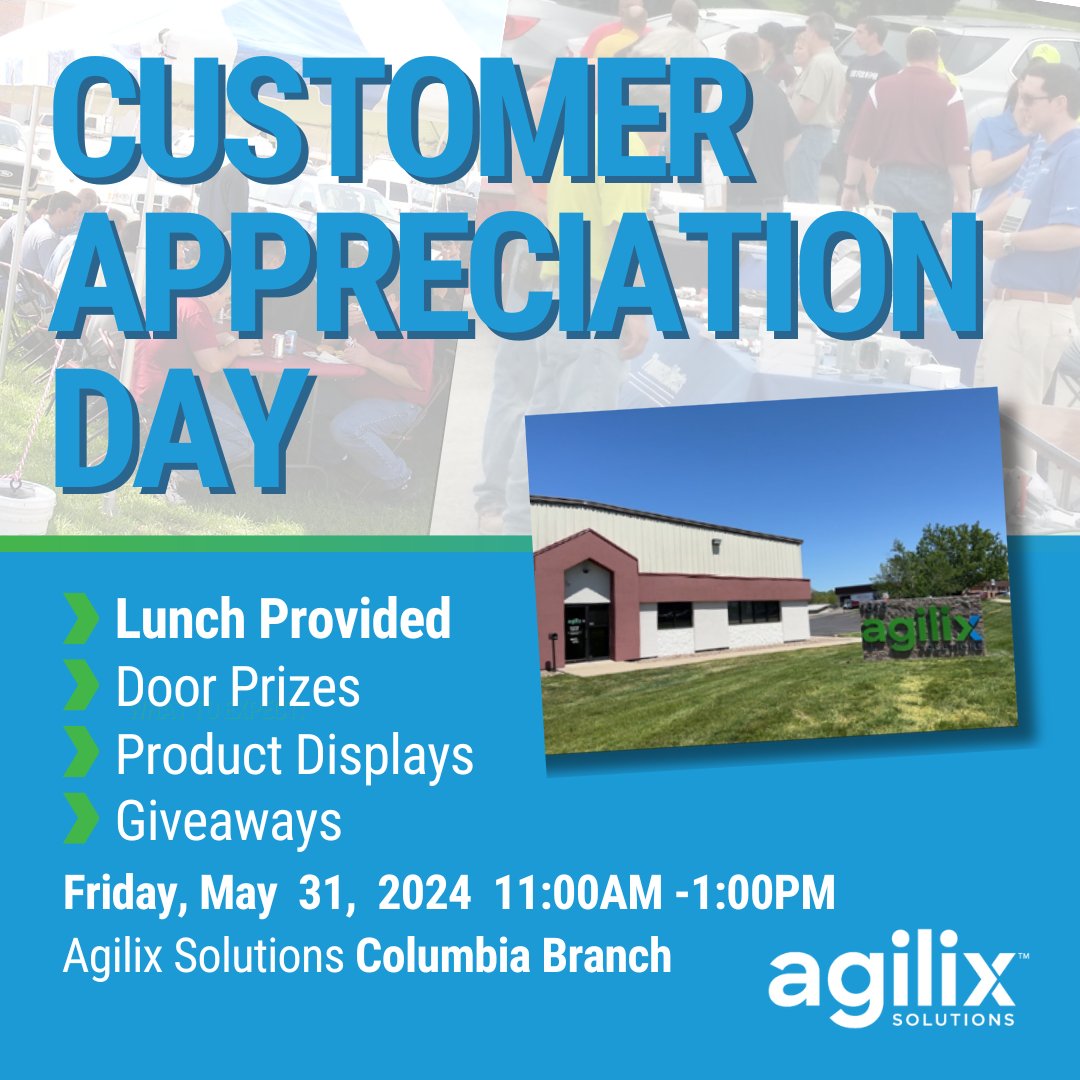 Columbia MO Customers! Don't miss our Customer Appreciation Day on 5/31! Hands-on product demonstrations from @MilwaukeeTool, @ABBgroupnews, and more. Have lunch and visit with the manufacturer experts. Click here to learn more --> bit.ly/4aMbQ8M