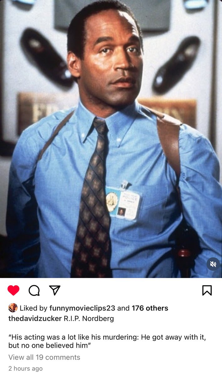 David Zucker, who made Airplane! and the Naked Gun series posted this on his Insta. Well played