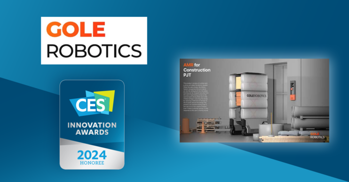 #NationalRoboticsWeek Spotlight! 🤖 Gole Robotics' AIR-AMR revolutionizes construction with advanced robotics, streamlining logistics and enhancing productivity. Discover more: ces.tech/innovation-awa…