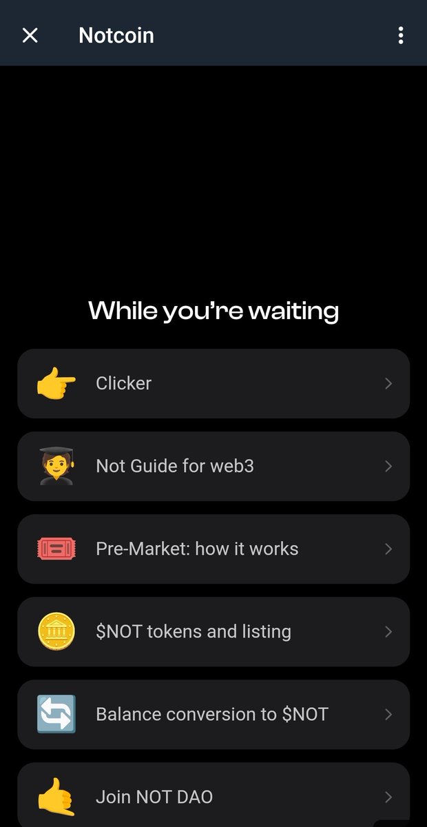 My Advice For #notcoiners 💱
Kindly Engage the #NOTCOİN 'clicker'  at least 5-10mins daily.

It may be probably nothing but from what I have learnt about #NOTCOİN, it can be something.

◾Launch Date = April 20
Keep some #TON for Gas Fees
Mine #Tapswap 👇
t.me/tapswap_bot?st…