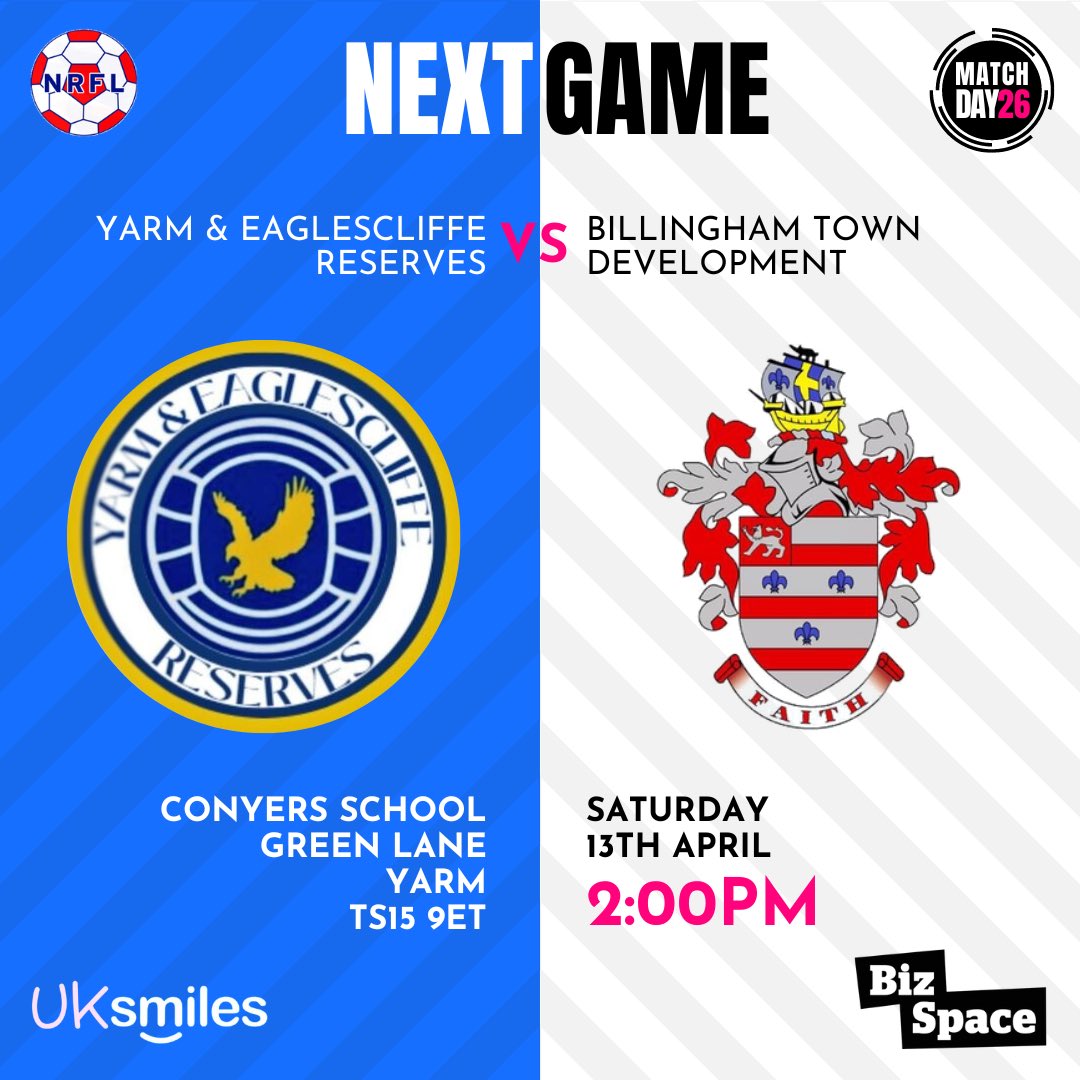 yandereserves's tweet image. The games are coming thick and fast now. There’s no time to dwell on last nights chaos as we quickly turn our attention to Saturday’s visit of Billingham Town Development

#UTYAE 🔵🦅⚪️