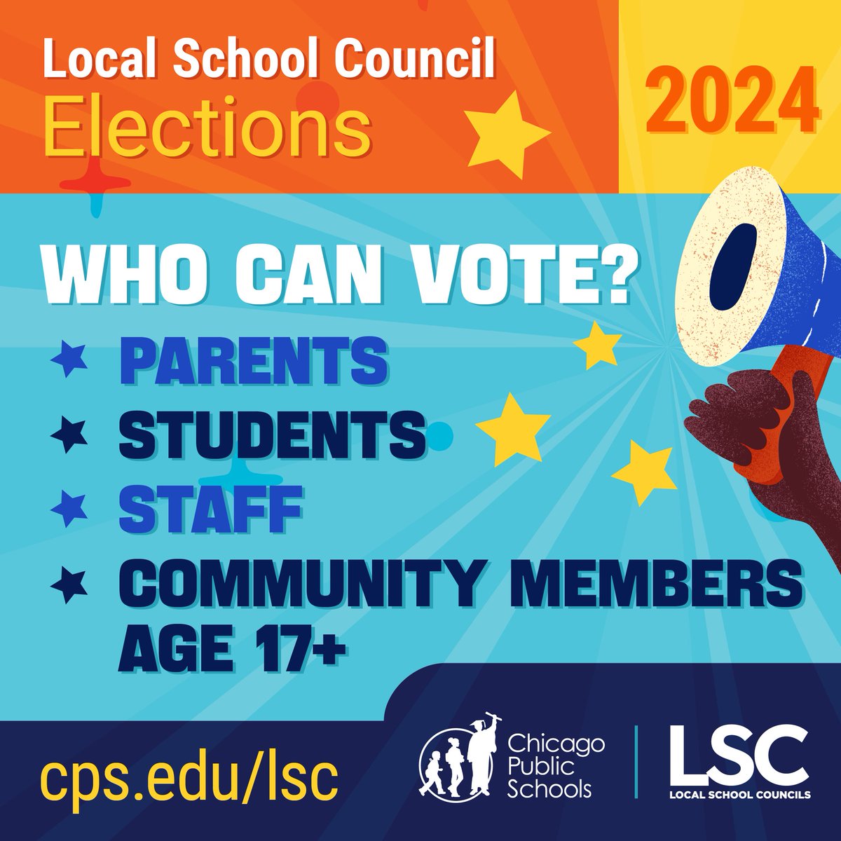 Voting for the Local School Council (LSC) elections began yesterday for elementary schools and will continue through today for Chicago's high schools: - April 11, 2024, for High School LSC Elections from 6:00 AM - 7:00 PM. View the 2024 Voting Guide: cps.edu/about/local-sc…