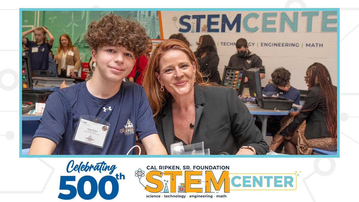 The Ripken Foundation has opened our 500th STEM Center! Thank you to the Exelon Foundation for their transformational gift. To date, we have impacted over 207,000 youth with the help of over 11,200 teachers and mentors.