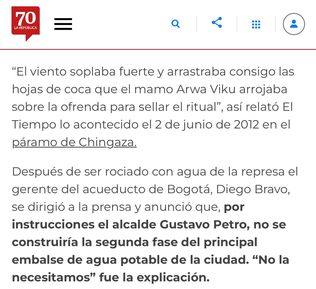 Las mezquindades de Petro, derivadas de sus resentimientos, nos van a salir muy costosas. ¿Petro por qué se opuso a Chingaza II? larepublica.co/analisis/luis-…