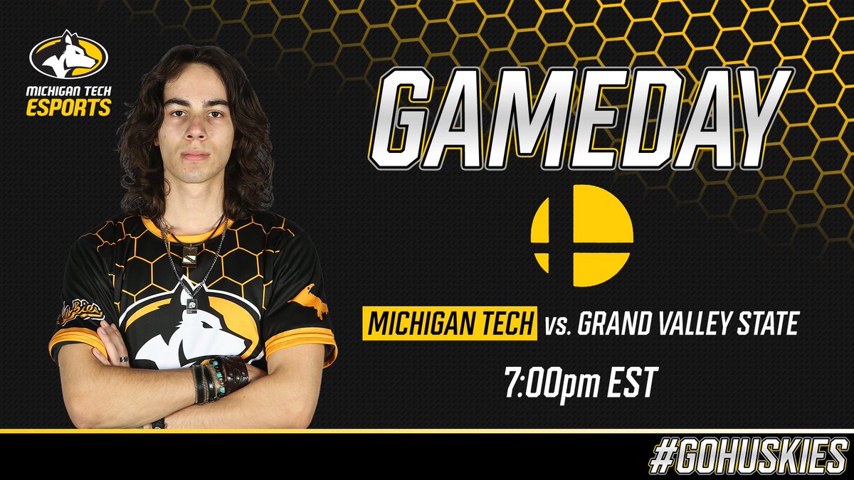 TONIGHT Tech takes on @GVSUEsports , winner moves on to the @nacestarleague Varsity Plus conference championship. 🕖7:00PM ET 📺t.ly/uqUZd #wearehuskies