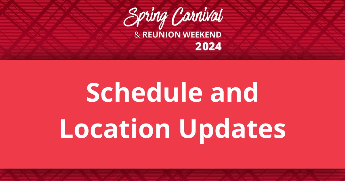 Because of severe weather, Midway will not be open Thursday. Outdoor events have been canceled or relocated indoors. Please see the Spring Carnival website for updates: cmu.is/carnival
