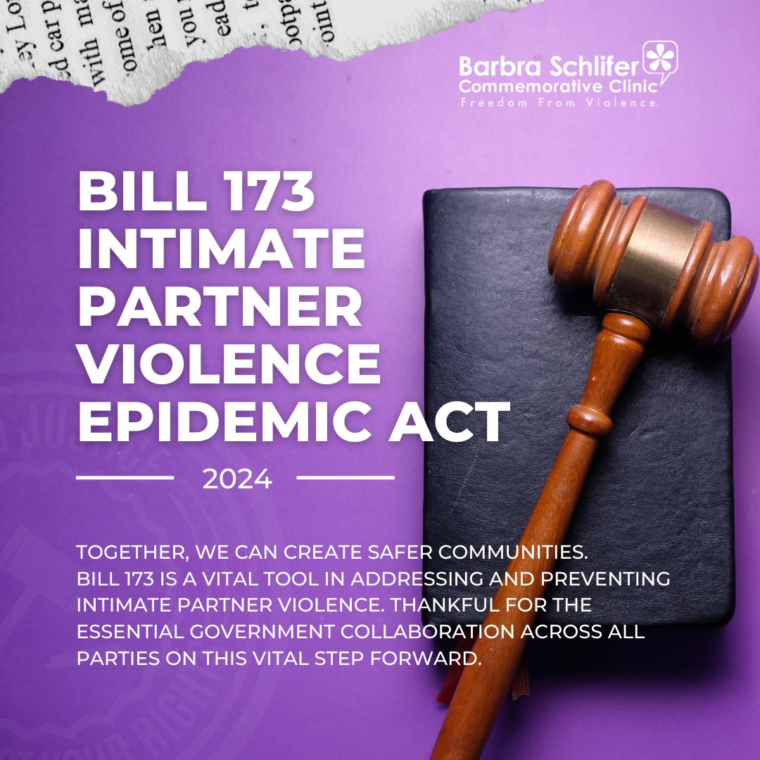 schliferclinic's tweet photo. Welcoming this significant development alongside our community partners. Collaboration is the key to building a safer, more supportive society. #Bill173 #endGVB #youarenotalone https://t.co/0w3QRzuSWG
