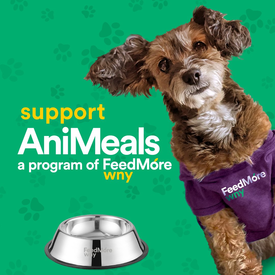 FeedMore WNY's furry friend Roxy wants to remind you on #NationalPetDay about FeedMore WNY's AniMeals Program, which provides dog and cat food to neighbors experiencing food insecurity with pet companions! You can learn more or support the program at: feedmorewny.org/progr.../meal-…
