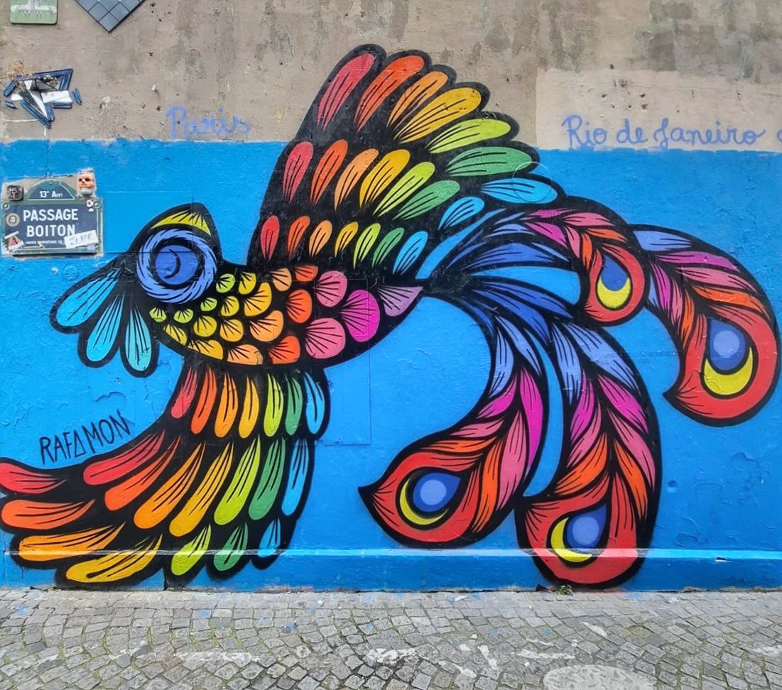 HunterStreetart's tweet photo. [#streetartparis13 / 📸 AVRIL 2024] Artwork by 🇧🇷 RafaMon 🇧🇷, découvert dans le quartier de la Butte-aux-Cailles dans le 13eme à #paris !
#rafamon #urbanart #streetart #graffiti #paris13 #butteauxcailles https://t.co/FFo4oQAERI