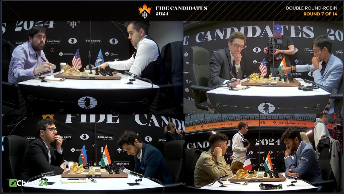 🚨🚨🚨 We are LIVE! 🚨🚨🚨 Watch our Round 7 coverage of the #FIDECandidates along with commentary by GM @GroverSahaj, @chess_assist and @itherocky: appopener.com/yt/imjtt7g6a