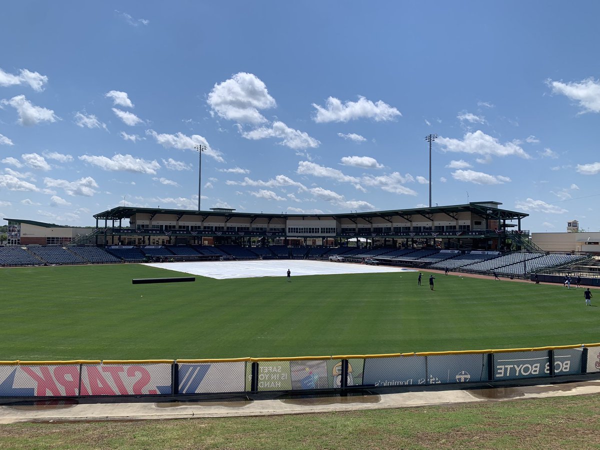 Tarp is set to come off and we’ll be good to go for a @BiloxiShuckers Thursday doubleheader from Pearl! Jacob Misiorowski gets the ball in game one! Join us with pregame at 4:45 before first pitch at 5:05. 📻 shuckers.info/listen-live #ShuckYeah #ThisIsMyCrew