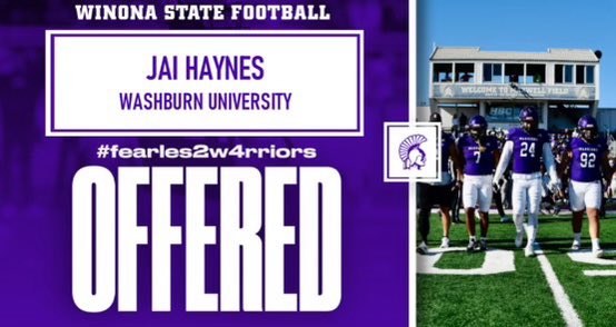 Thankful to receive an offer from Winona State!! Thank you @Coach_Bergy