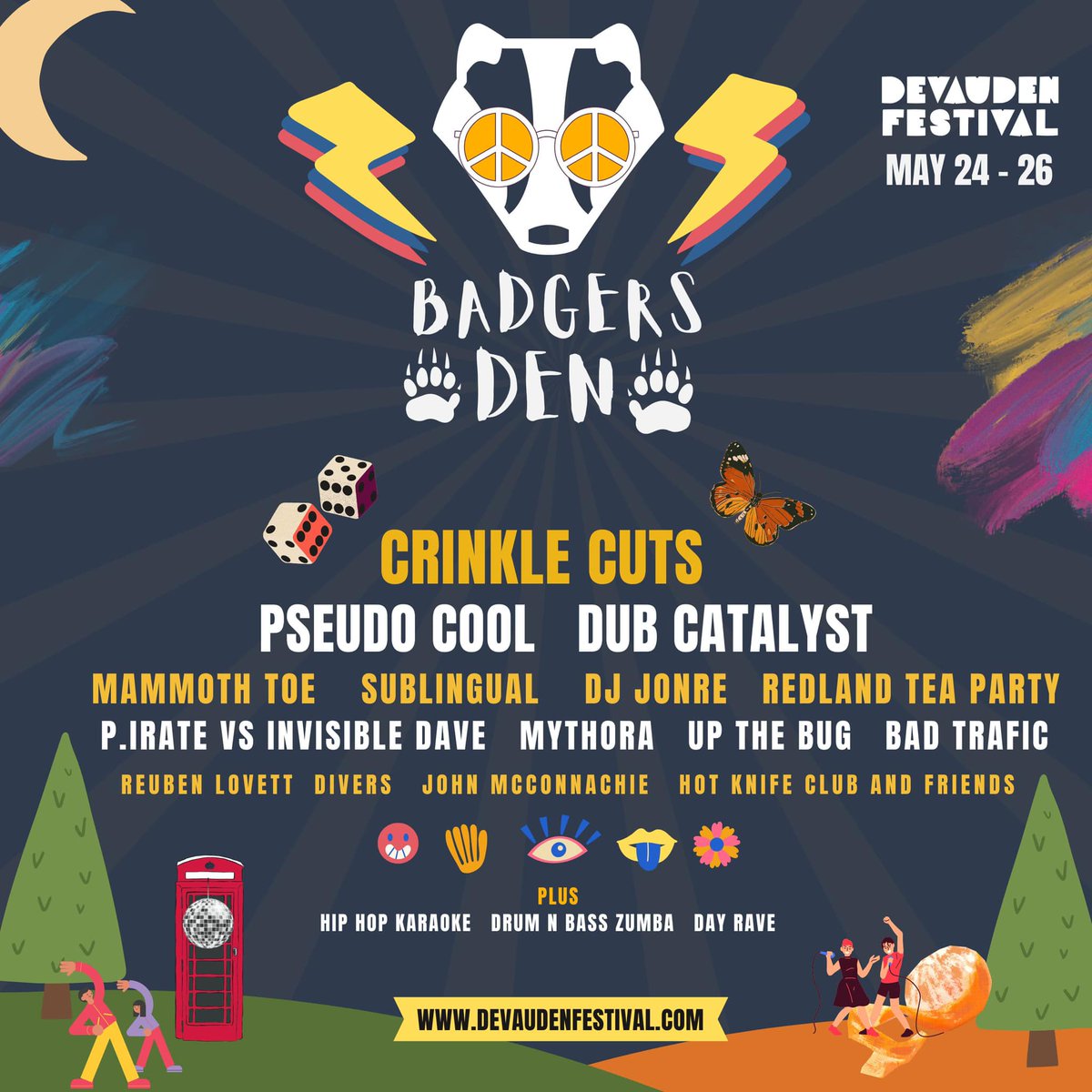 Any event called The Badger's Den gets guaranteed coverage here but when @pseudocoolmusic are playing, then who can resist? More info and tickets on the @DevaudenFest page.