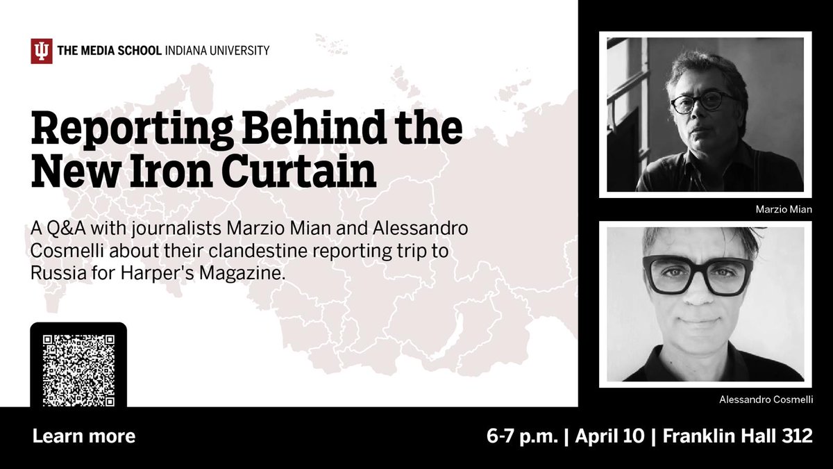 What a great opportunity to present our reporting trip along the Volga at @IndianaUniv and @IUmedi in our @pulitzercenter tour in the Us