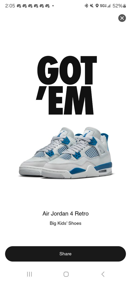 Got my personal and as always a few extras! Stock numbers for men's were definitely lower than anticipated... anyways let's see what showed on your screen for this release! #SNKRS #snkrsliveheatingup #Jordan #retro4
