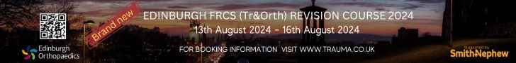 📣 Introducing the Edinburgh FRCS Revision Course (Tr and Orth), new for 2024 💪 🗓️13th-16th August 📍Edinburgh 👩‍💻intensive revision, VIVAs & more Early bird discount available until 30th April Book here 👇 trauma.co.uk/product/eitc20… #orthotwitter #FRCS