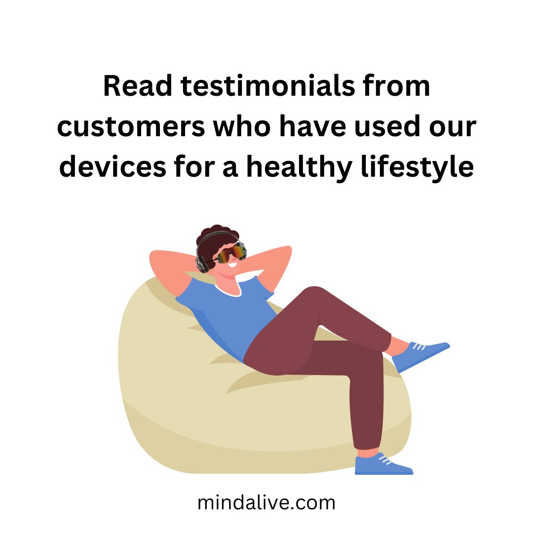 Read testimonials from customers who have used our devices for a #HealthyLifestyle.

mindalive.com/pages/healthy-…

#MindAlive #AudioVisualEntrainment #CranioElectroStimulation #DAVIDDelight #DAVIDDelightPlus #DAVIDDelightPro #OasisPro  #WorkPlaceWellness #ThursdayTestimonials