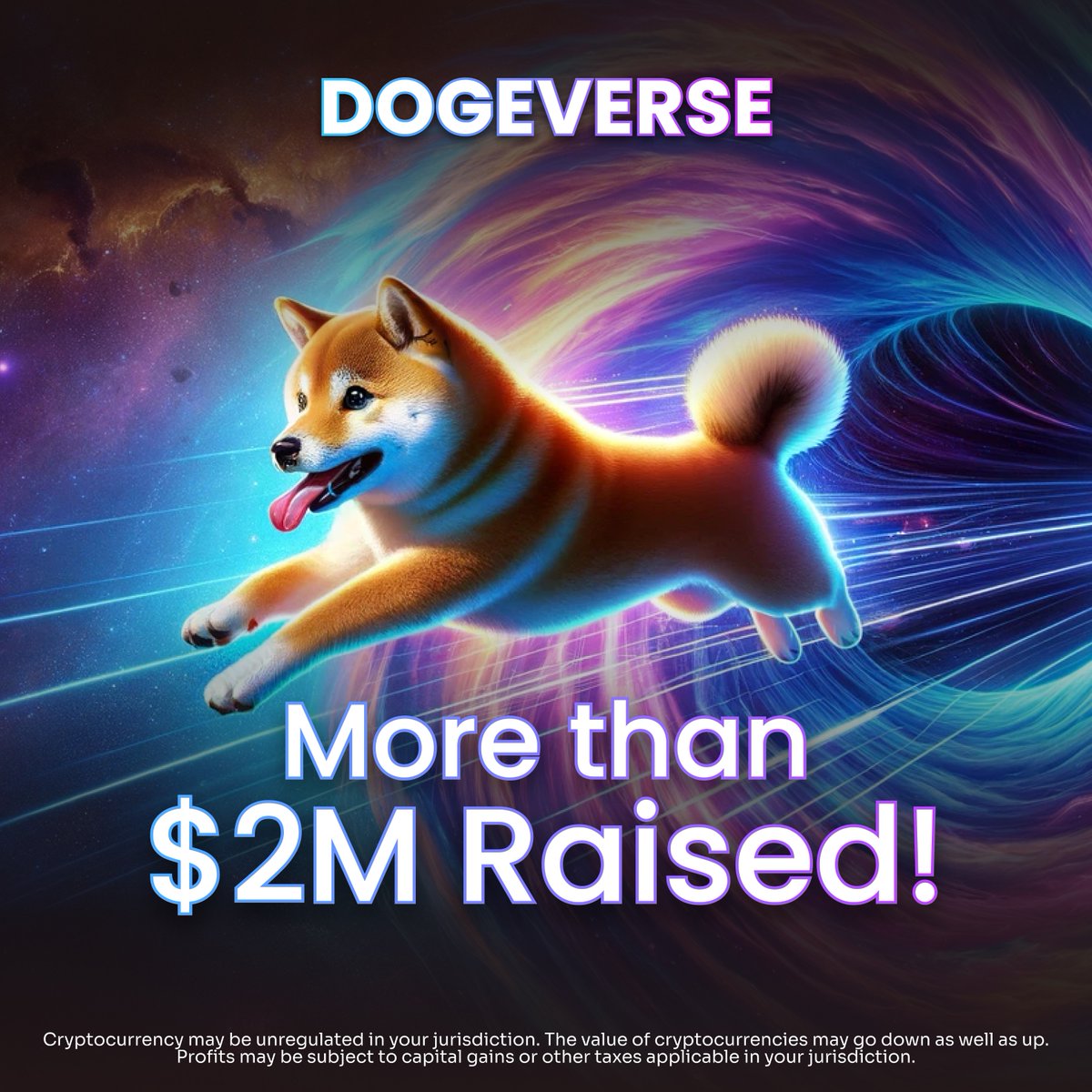 🚀 #DOGEVERSE hits another spectacular milestone! 🎉

Raising over $2,000,000! 💰🐶

#Cosmo is more than delighted with this outcome and also wants to thank the entire #Doge community for their insane support! 🌟🙌