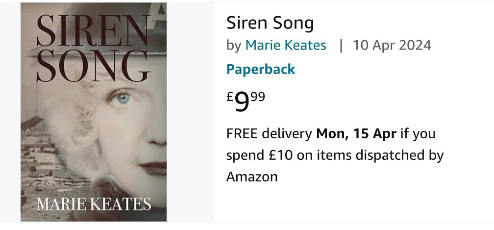 SIREN SONG, the second book in my new Wartime Saga, set in Southampton during the 1940s. Now available in paperback. A tale of bravery, treachery, and an unidentified body. 👇Link in next tweet 👇