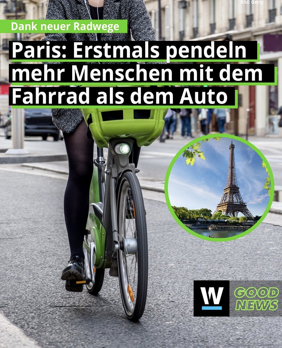 Wer Fahrradwege baut, erntet Fahrradfahrer*innen 💚 Grüße an die 'Aber es fährt ja niemand Fahrrad'-Fraktion.