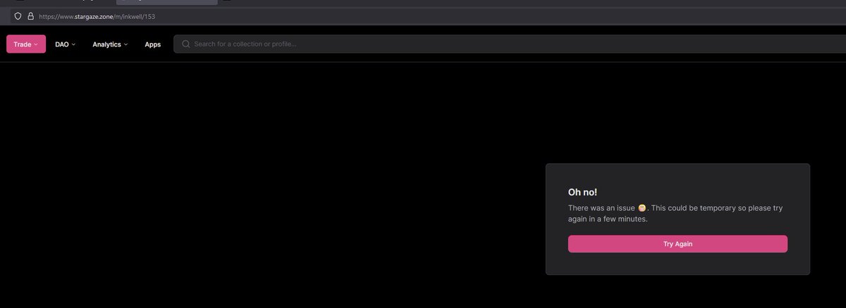 BadPetsNFT's tweet photo. For some reason, the Inkwell URL is not working.  I've dropped the name for now.  Inkwell is still supported!  

It'll take a moment until cache clears.  Until then - swap out the name Inkwell for stars1gksnmakpcs64gzf09aaw9zsqg8599nme86xqchpl336dhtey6z4szmsueh 

Thanks!! https://t.co/20W3mgiswj