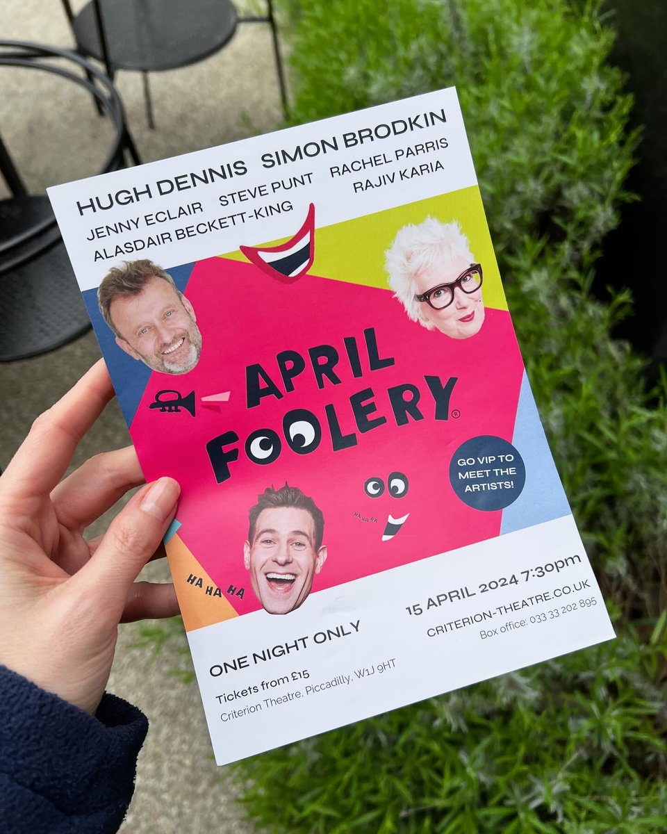 ✨Eastside’s April Foolery, their annual fundraising gala, is back at London’s West End on April 15. Get ready for a night of laughs with top UK comedians, jazz and MORE at Criterion Theatre. @CriTheatre. All proceeds will be donated to @EastsideLondon bit.ly/4atHl7D