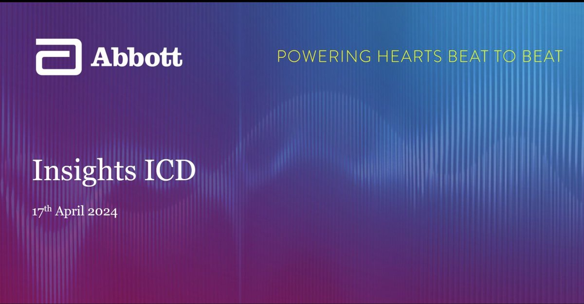 It’s just one week to go before the Abbott CRM Insights ICD Course.
 
This course is a deep dive into how to achieve the best for your patients with an Abbott ICD.
 
Click the link below to find out more and to register.
 
cvent.me/Vww1Me
 
#Abbottproud