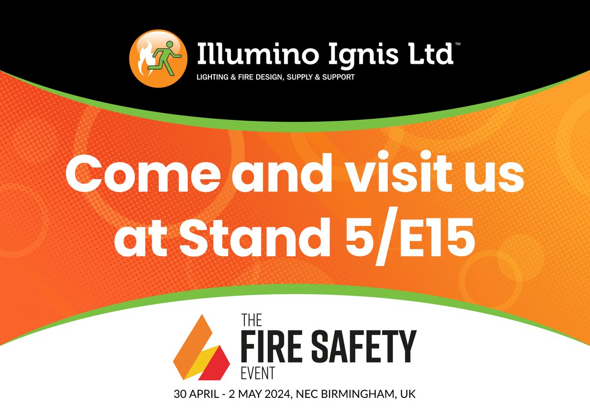 Less than a month to go! Come and see us on stand 5/E15 at #FSE2024. 
 
Meet our team to discuss the supply and design of life safety products and check out our Illumino Essentials range! 👀

#fireprotection #firesafety #distribution #thefutureisbright #orangeandgreen