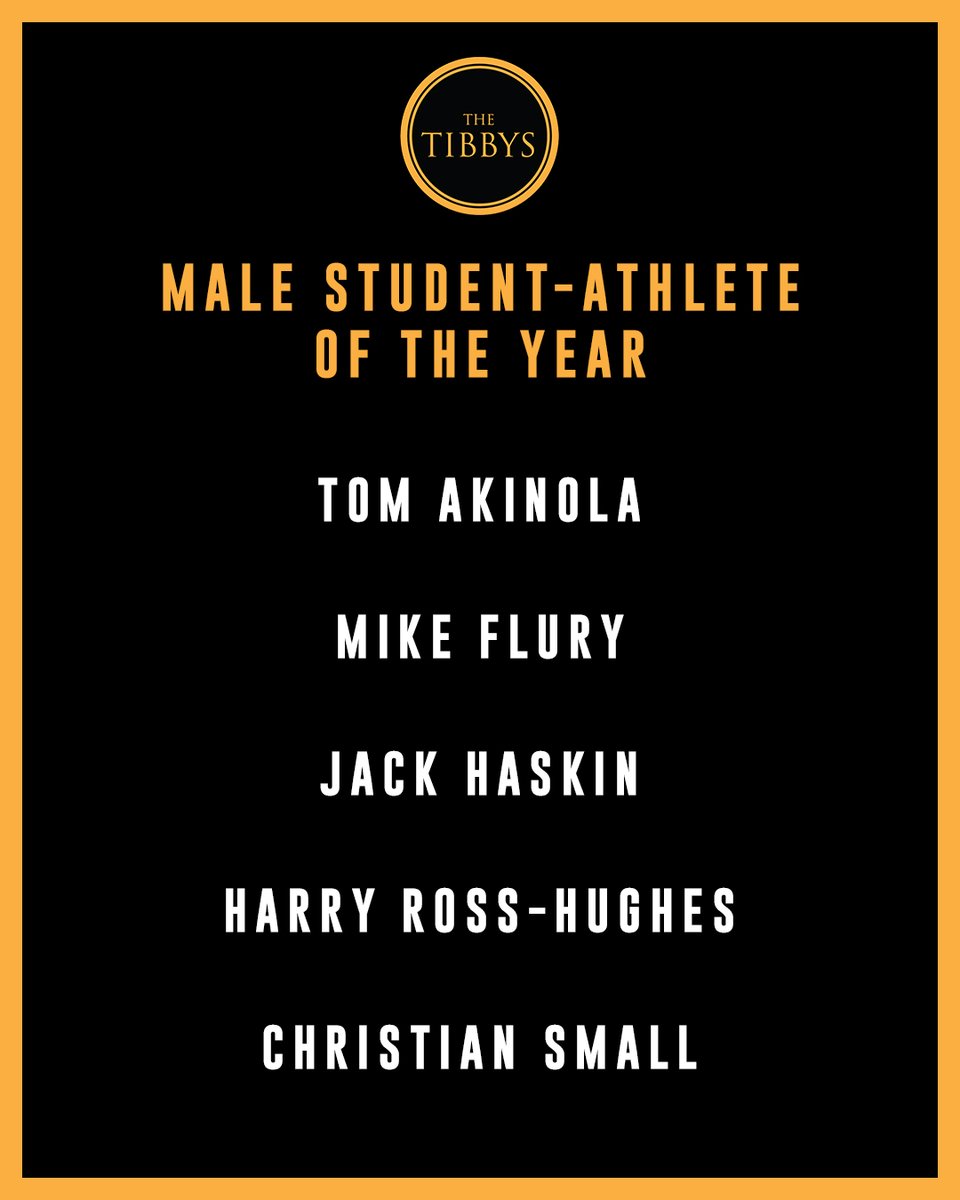 Your finalists for Male Student-Athlete of the Year! 🏆