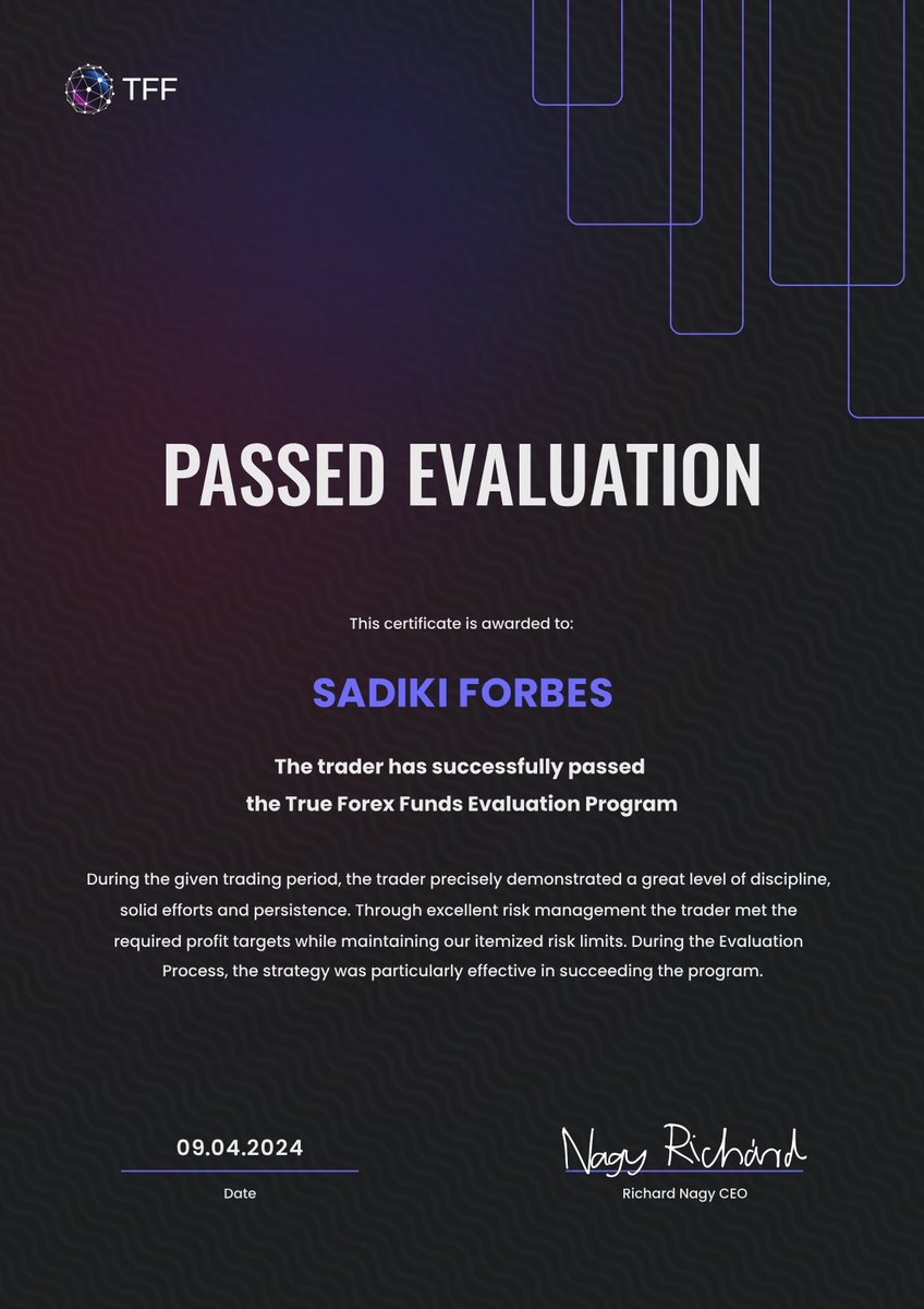 5iveForbes's tweet image. Lost 850k in funding with TFT &amp;amp; SFT going down! Didn’t complain. Focused and bounced back. 

Just added 1M in funding w/ @trueforexfunds @EquityEdgeUK @AscendxCapital @fundsfortraders 

Special shout out to @omor214 a real mentor! Also shout out @theMMXMtrader !!!