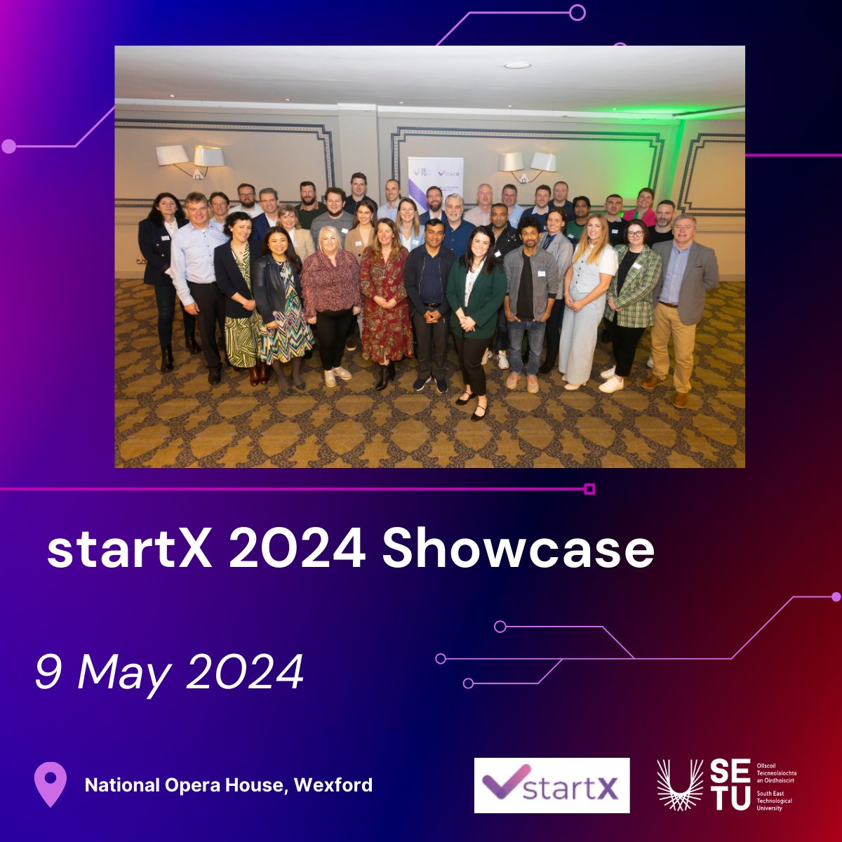 South East Technological University (SETU) is proud to announce the upcoming startX Showcase, marking the culmination of the groundbreaking startX innovation programme

The startX Showcase promises to be an inspiring and insightful event, offering attendees the opportunity to