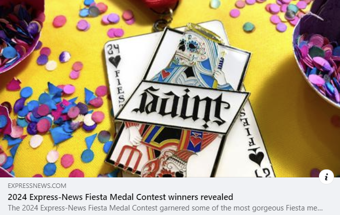 PresidentEighmy's tweet photo. A big congratulations to my colleagues for their @UTSA @FiestaSA medal design winning 2nd place!!! Incredibly proud! #BirdsUp #RoadrunnerPride #FiestaMedals #SanAntonio #UTSA
More: https://t.co/EAy3Lq1mLS https://t.co/pb16Di2wro