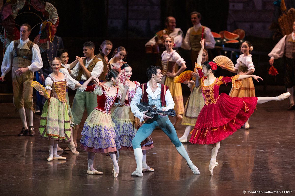 #DonQuichotte Retrouvez le ballet de Noureev à l'Opéra Bastille jusqu'au 24 avril. Une véritable fête de la danse aux accents espagnols.💃 bit.ly/457cxHi