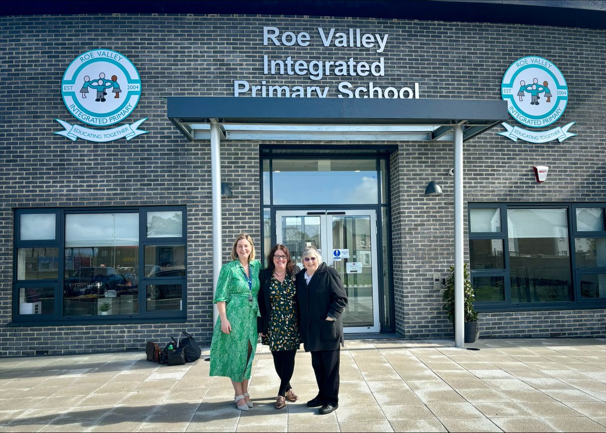Senior Development Officers Cliodhna and Lorna were delighted to visit Roe Valley IPS on their new site. Both were involved with the initial parents group who came together to set up the school, who will celebrate there 20th anniversary next year. #IntegratedEducation