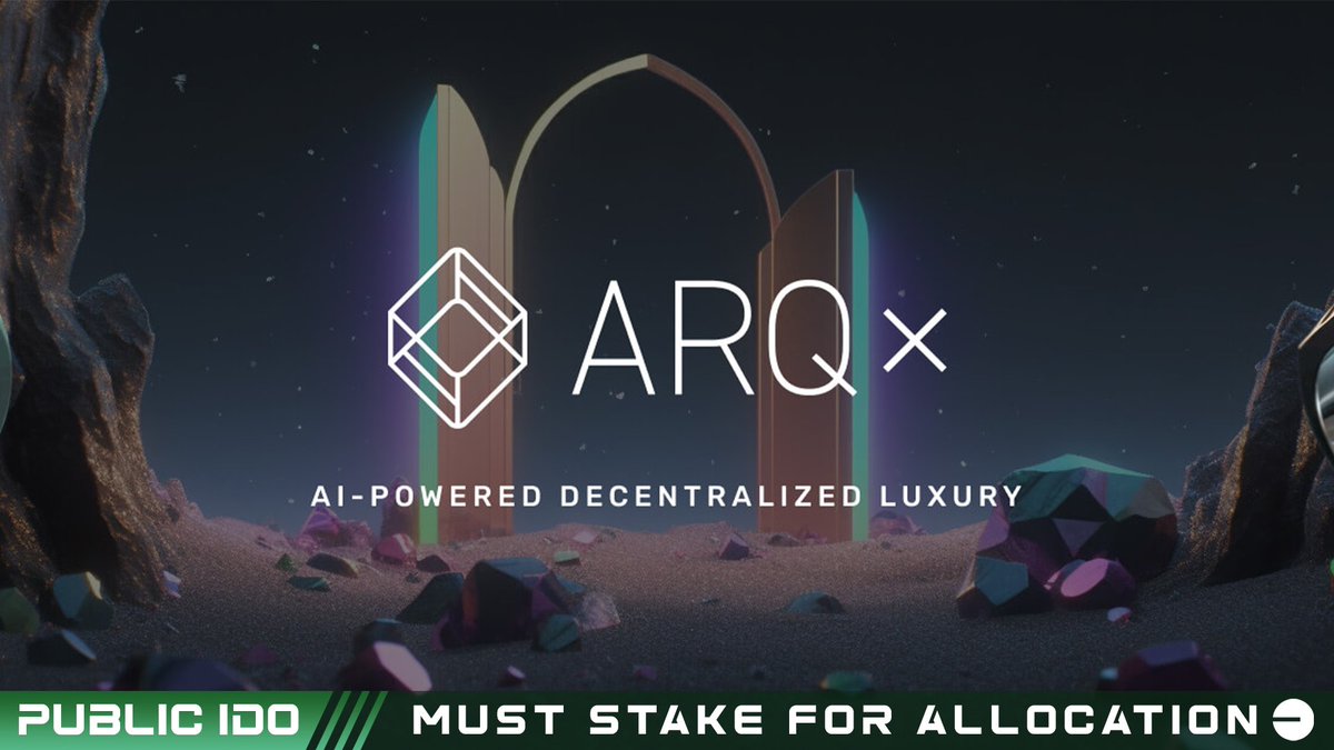 We are thrilled to announce the launch of @ARQxAI 💎 $ARQX is set to transform the luxury jewelry industry with its innovative AI-powered design platform. ARQx and its consumer-focused mobile app are pioneering a new era where anyone, anywhere, can design and create…