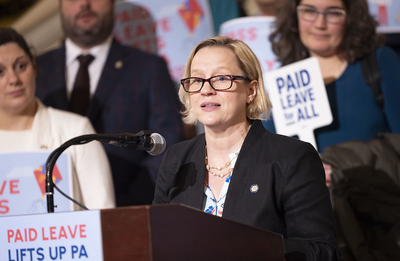 Advocates and lawmakers visited the Capitol this week to express their support for paid family leave at the PA Capitol.

The #FamilyCareAct - which is sponsored by @SenatorCollett - would establish a statewide Family & Medical Leave Insurance Program.