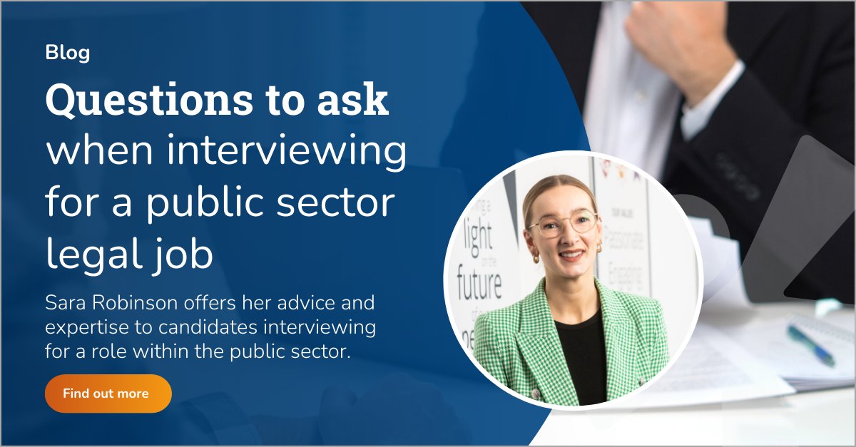 When applying for a legal role in the public sector, most candidates will be focused on showcasing their skills, credentials and competencies to prospective employers. So much so that they might forget to prepare any questions to ask: sellickpartnership.co.uk/resources/blog… #legal #legaljobs