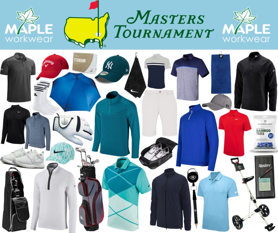 Celebrate the Masters this weekend by getting some new golf items!

Majority can be personalised⛳️

#masters #golf #workwear #uniform #embroidery #personalisedgifts #printing #addyourlogo #golfwear #golfaccessories