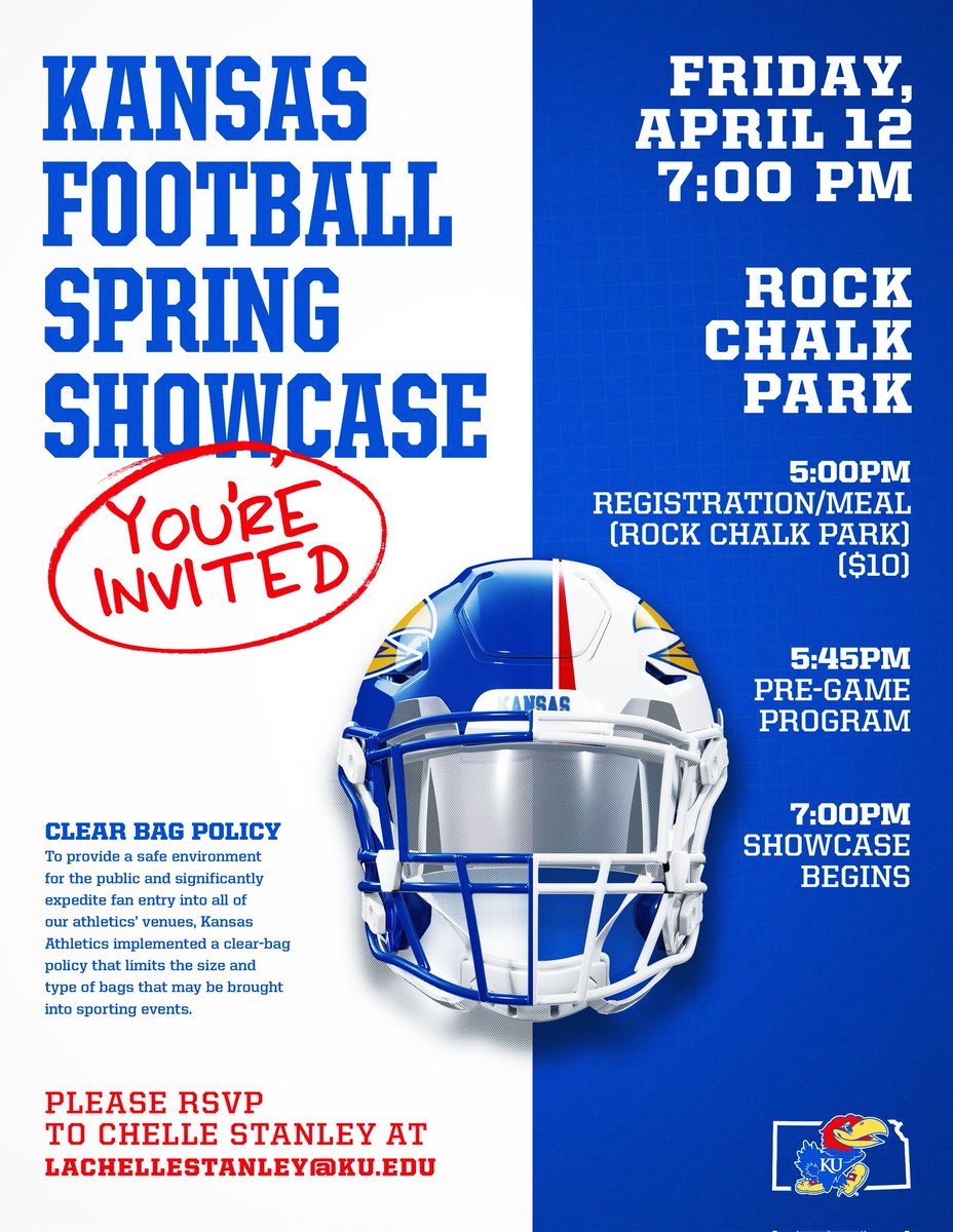 GarrisonUtley's tweet image. Looking forward to being back in Lawrence tomorrow for the Spring Showcase. Thank you @CoachBorland and @CoachPanagos for having me back up! #RockChalk