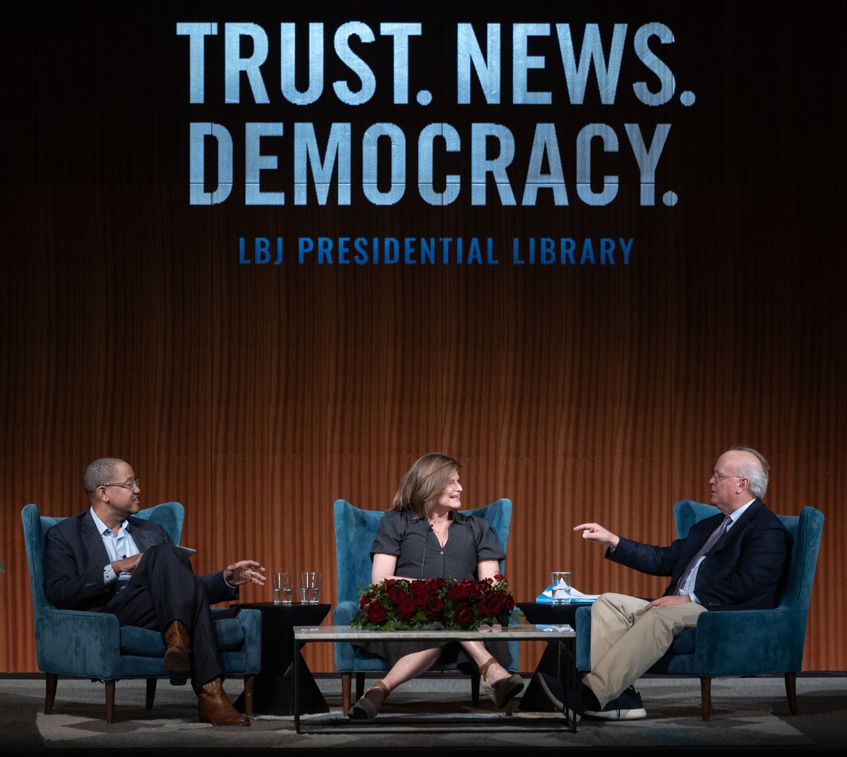 After two full days of insightful, action-packed panel discussions, we finished it off w/ conversations featuring @JudyWoodruff, @KarlRove, & @jmpalmieri. Thanks to everyone who attended! If you missed any sessions, check them out on our YouTube channel: youtube.com/thelbjlibrary