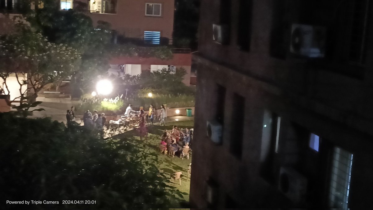 DEFIANCE
I am pleasantly surprised that our society with ~66 Hindu families &amp; only 1 Muslim family is having Eid feast.
Since 2006 this is the first time that we have a Muslim family living here &amp; Hindus are out to make them feel at home. 
Fcuk fascism. Fcuk communal hatemongers.